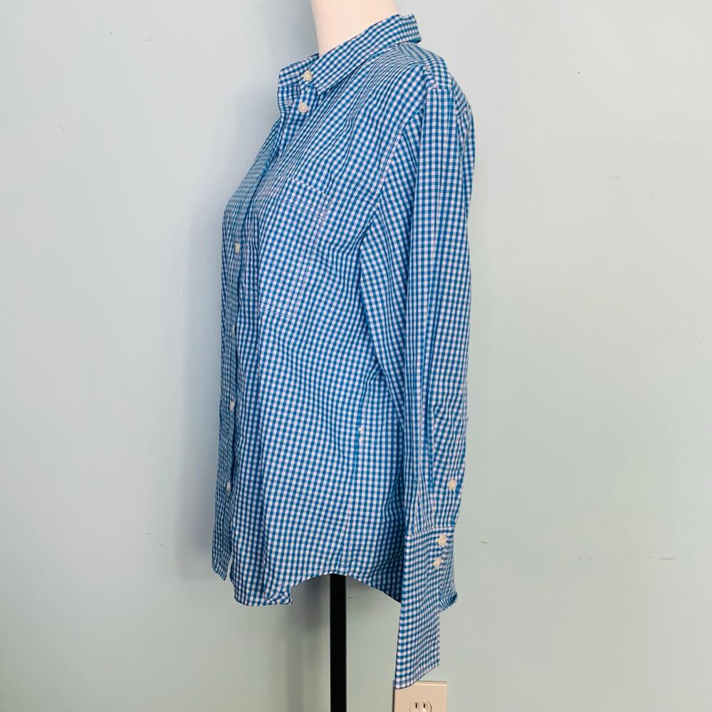 J. Crew Garçon Organic Cotton Poplin Shirt in Gingham Size 6 - Picture 3 of 8